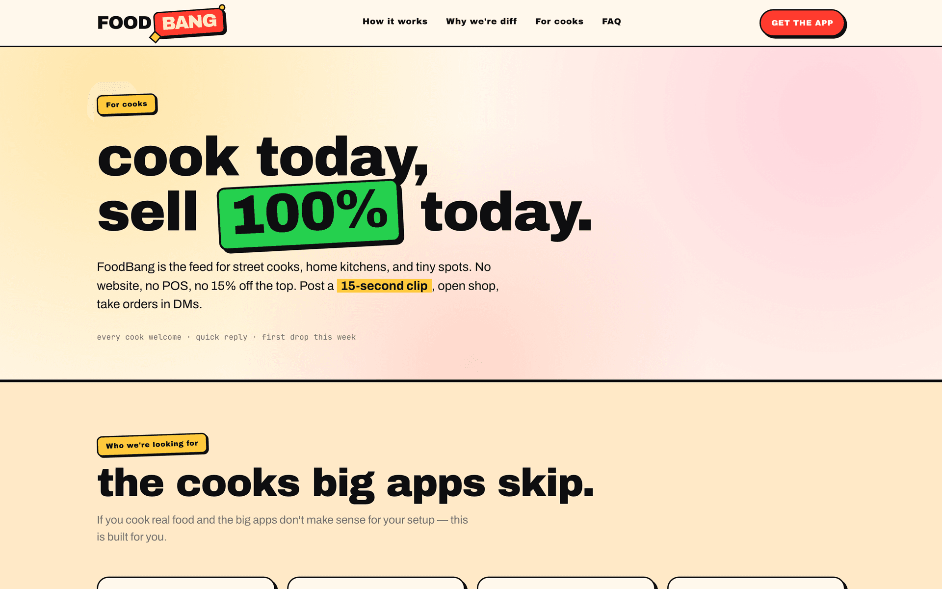 FoodBang — For cooks