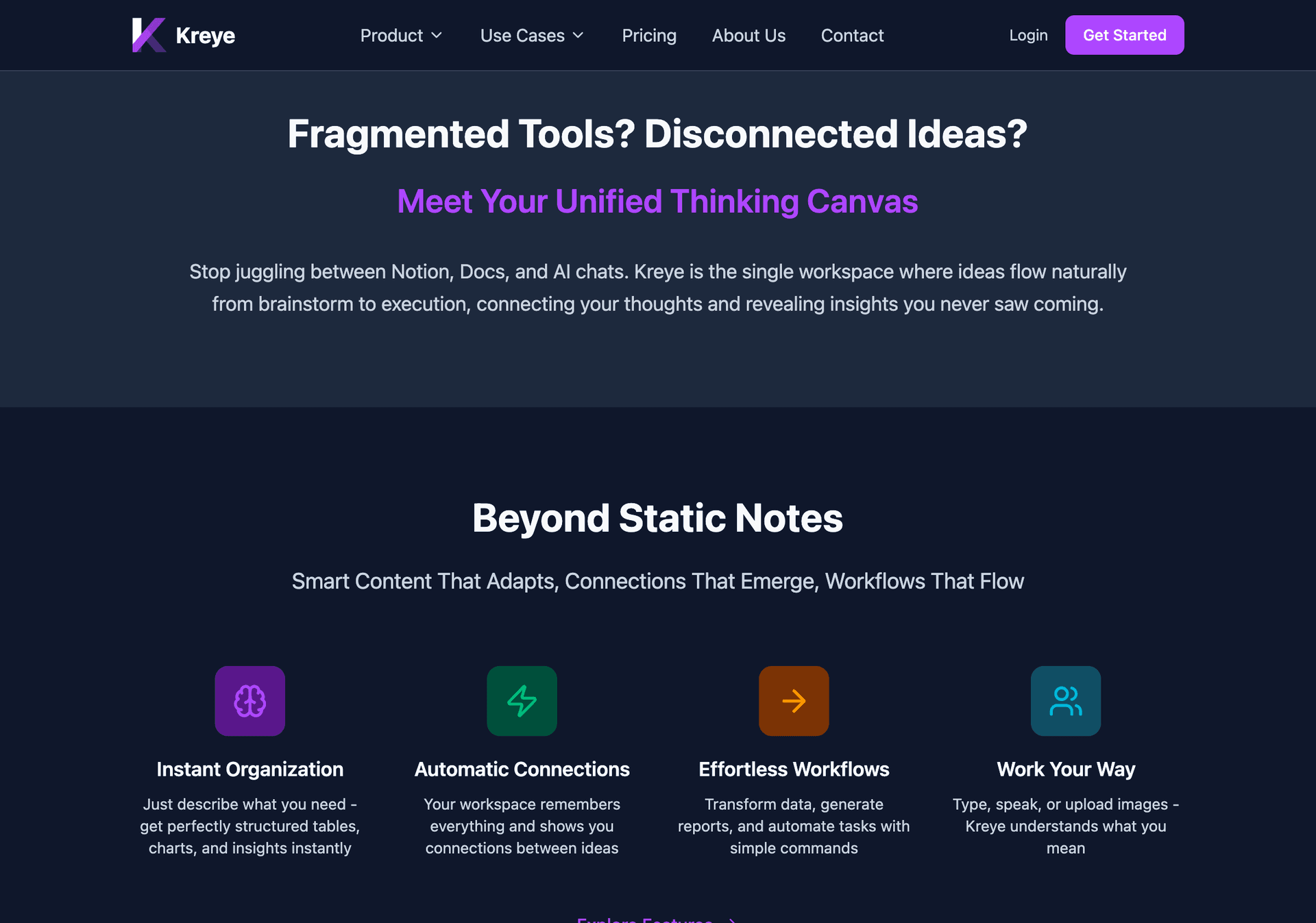 Kreye — Features