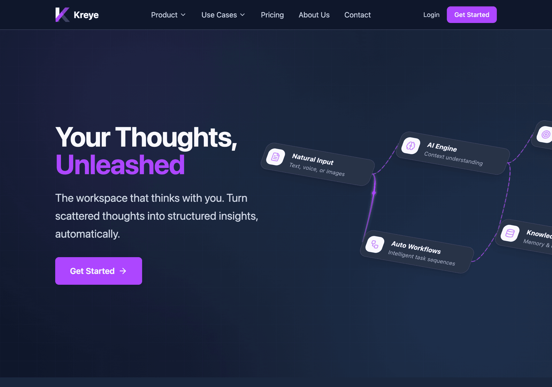Kreye — Homepage